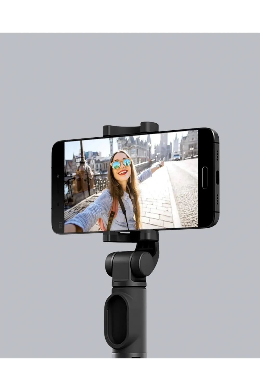Bluetooth Selfie Çubuğu – 360° Dönebilen Başlık, Kablosuz Bağlantı