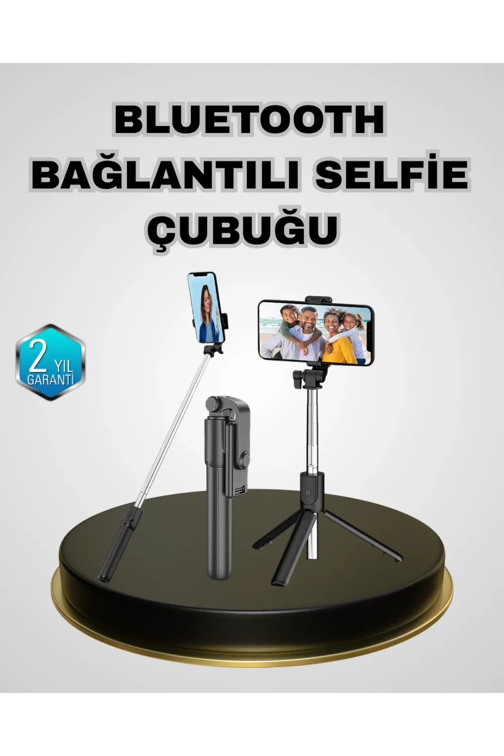 Bluetooth Selfie Çubuğu – Kablosuz, Hafif Ve Yüksek Çözünürlüklü Çekim İçin