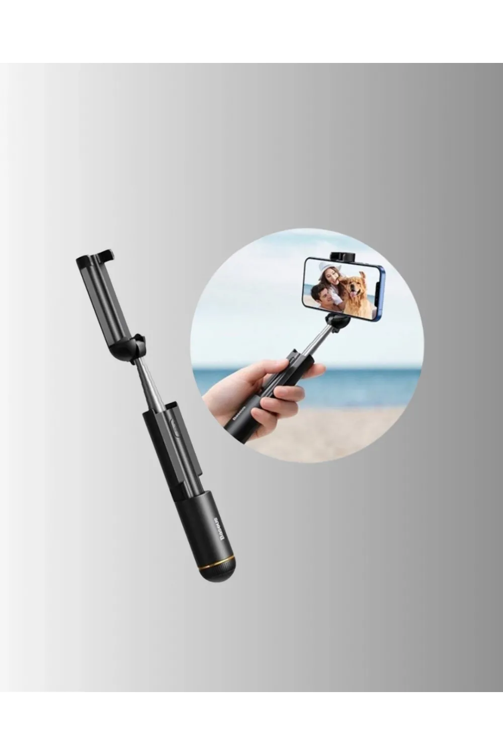 Bluetooth Selfie Çubuğu –  Katlanabilir, Uzaktan Kumandalı