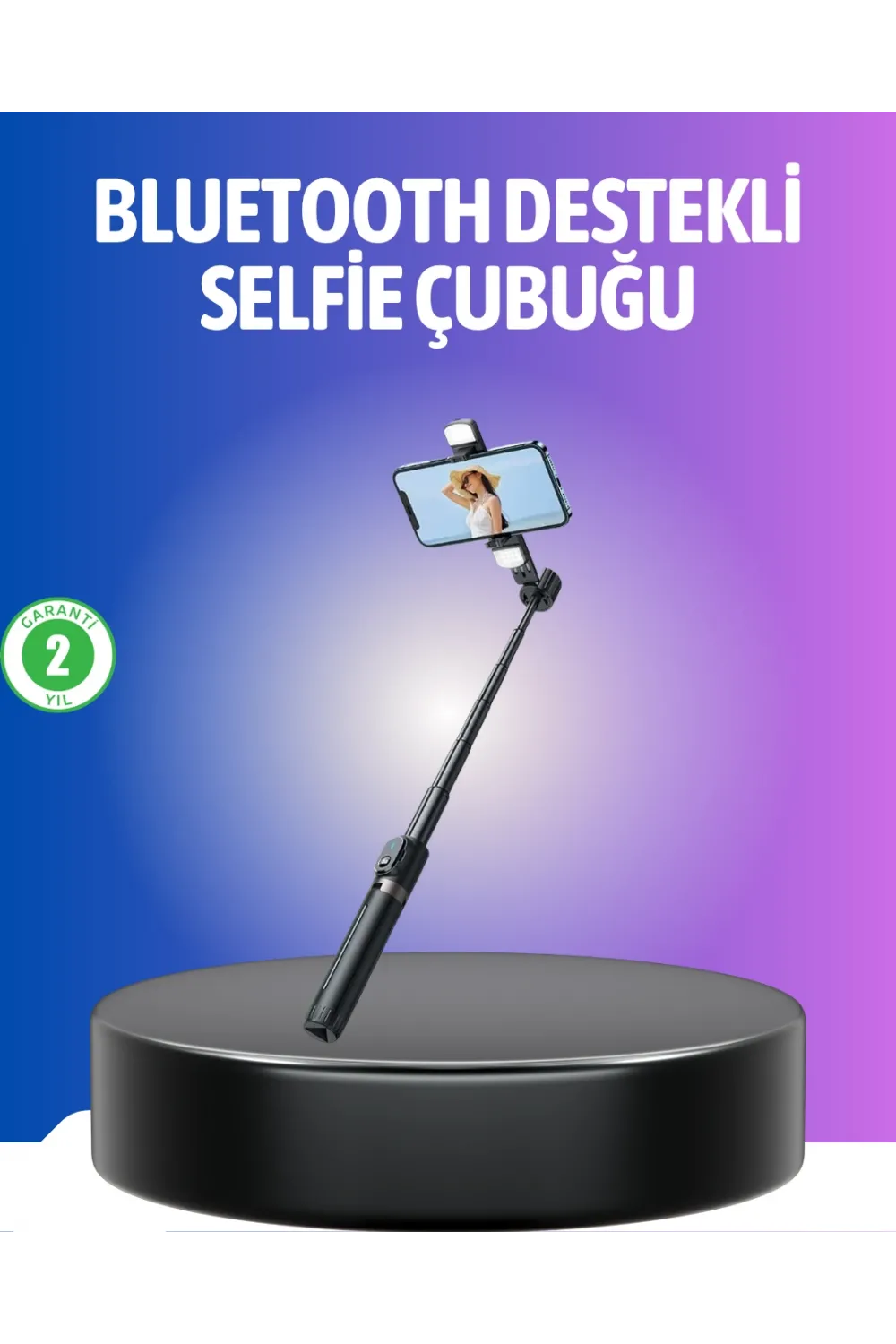 Bluetooth Selfie Çubuğu – Uzaktan Kumandalı
