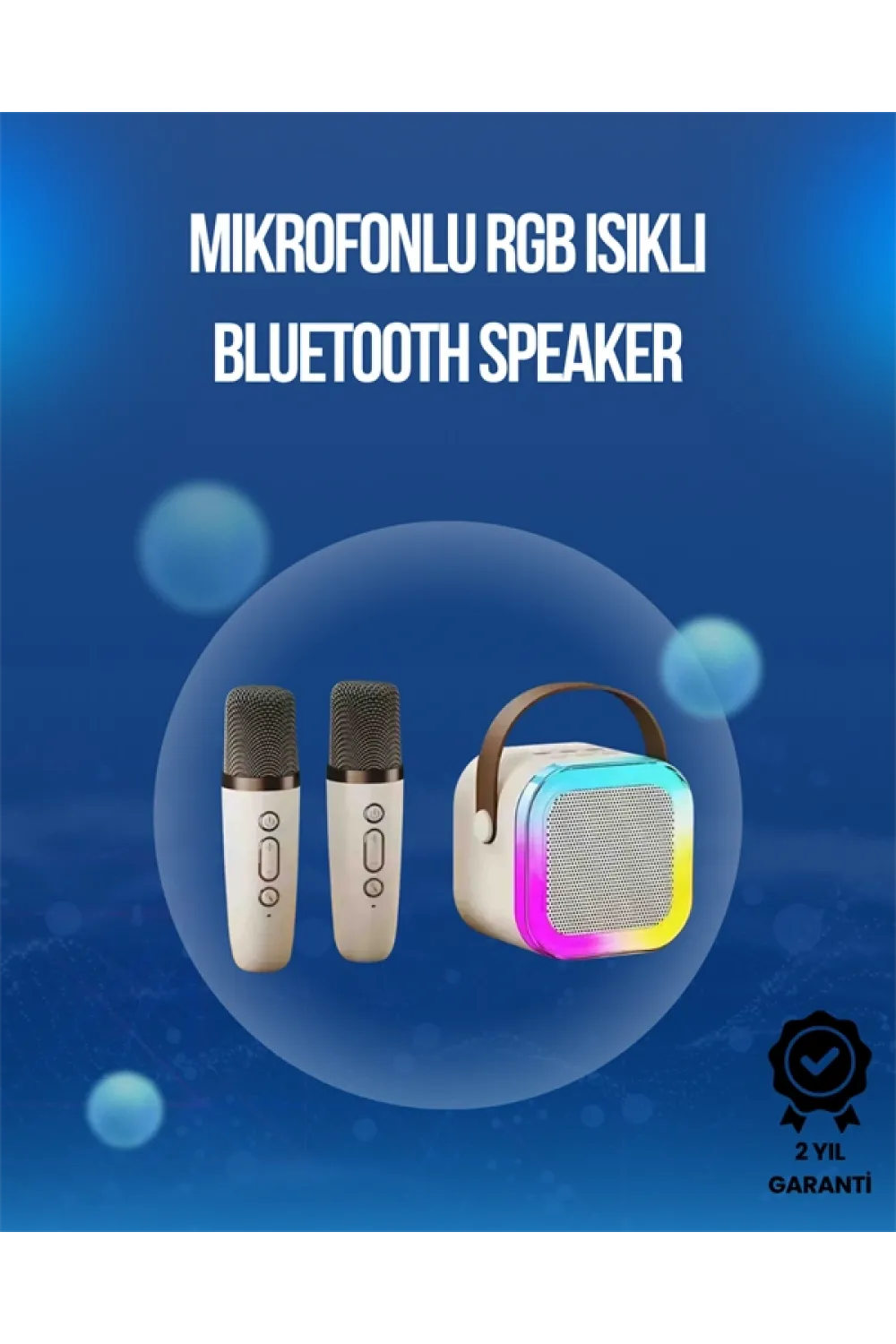 Bluetooth, Usb Ve Aux Girişli Çok Fonksiyonlu Karaoke Hoparlör