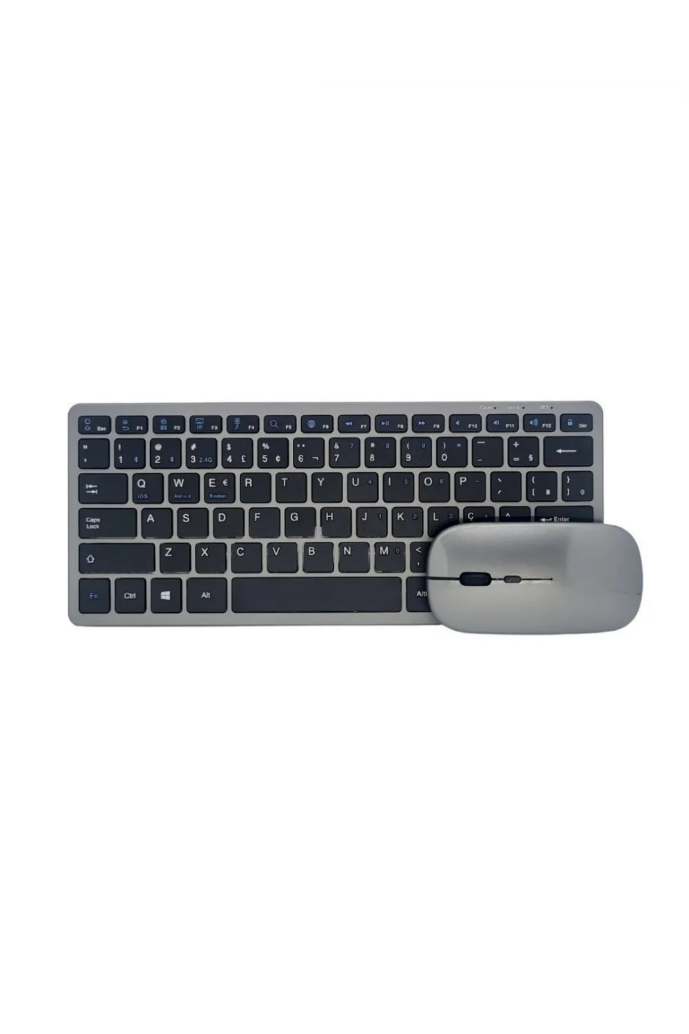 Bluetooth Ve 2.4g Destekli Kablosuz Klavye Mouse Seti Şarj Edilebilir