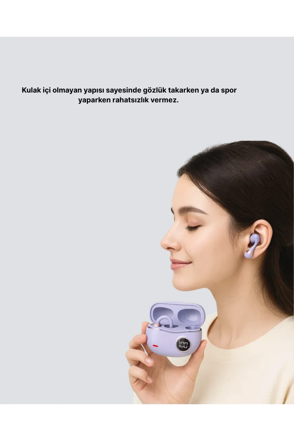 Bluetooth Yxg10 Kulak Arkası Tasarım Cilt Dostu Silikon Hafif Yapı
