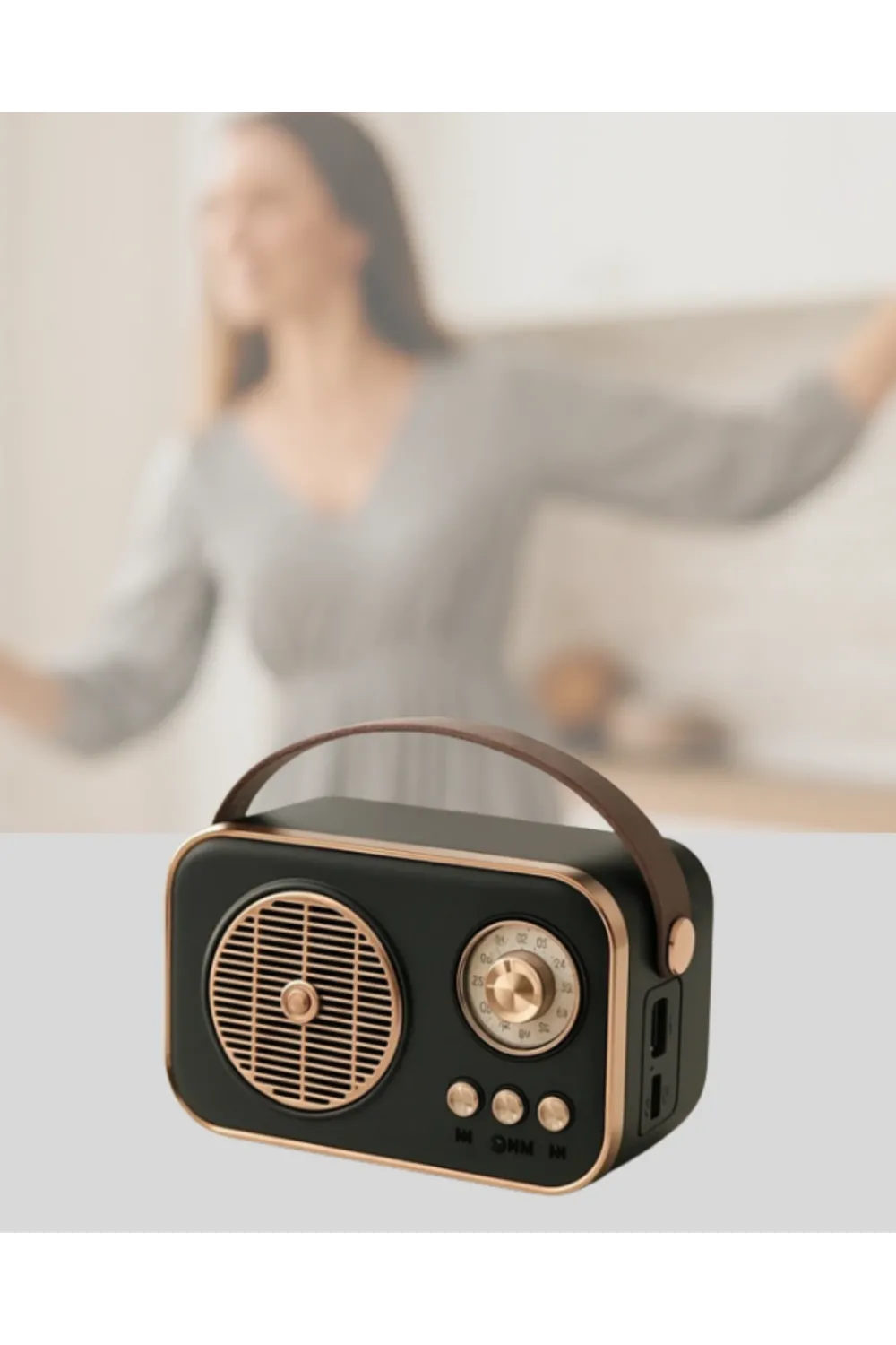 Bluetooth’lu Retro Radyo – Fm Destekli Nostaljik Hoparlör