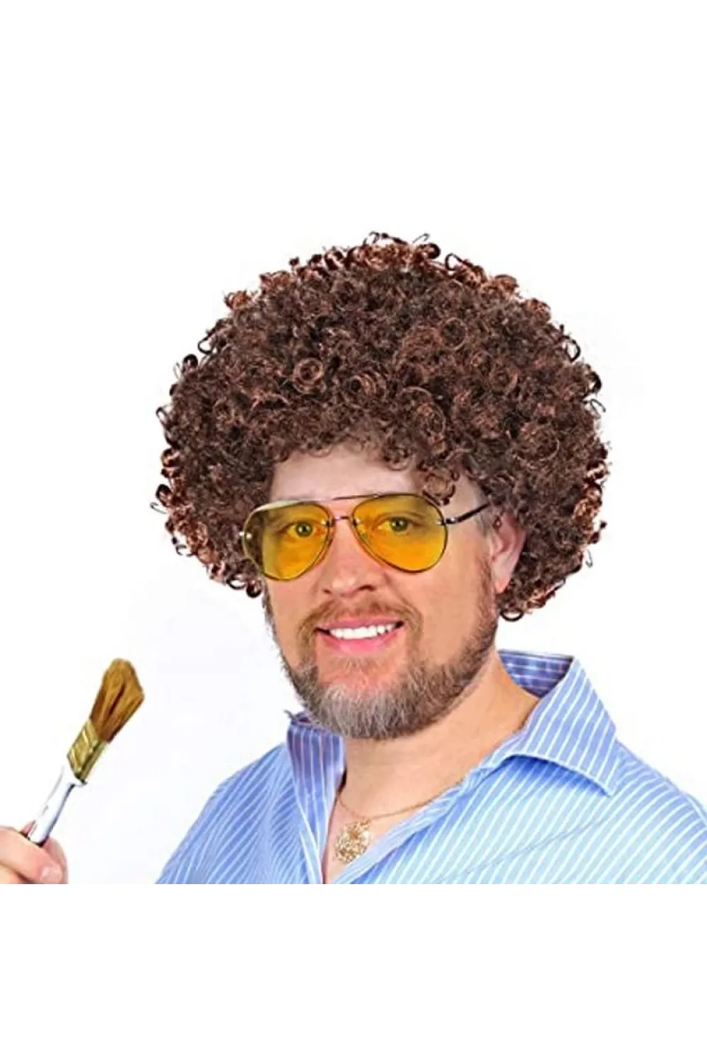 Bob Ross Bonus Peruk Kahverengi Renk 120 Gr