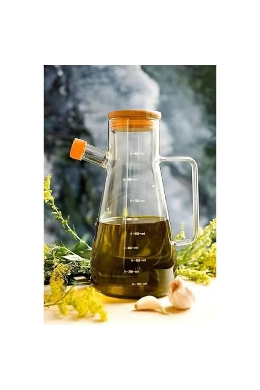 Borosilikat Cam 900 ml. Yağdanlık