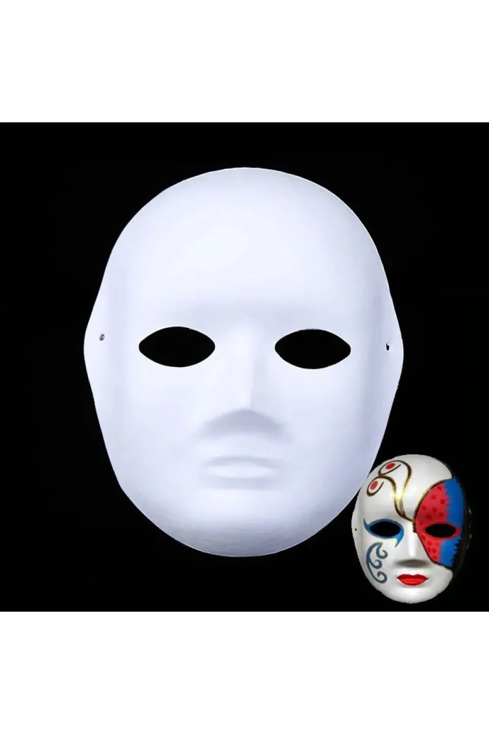 Boyanabilir Surat Model Maske – Lastikli | Kendin Tasarla