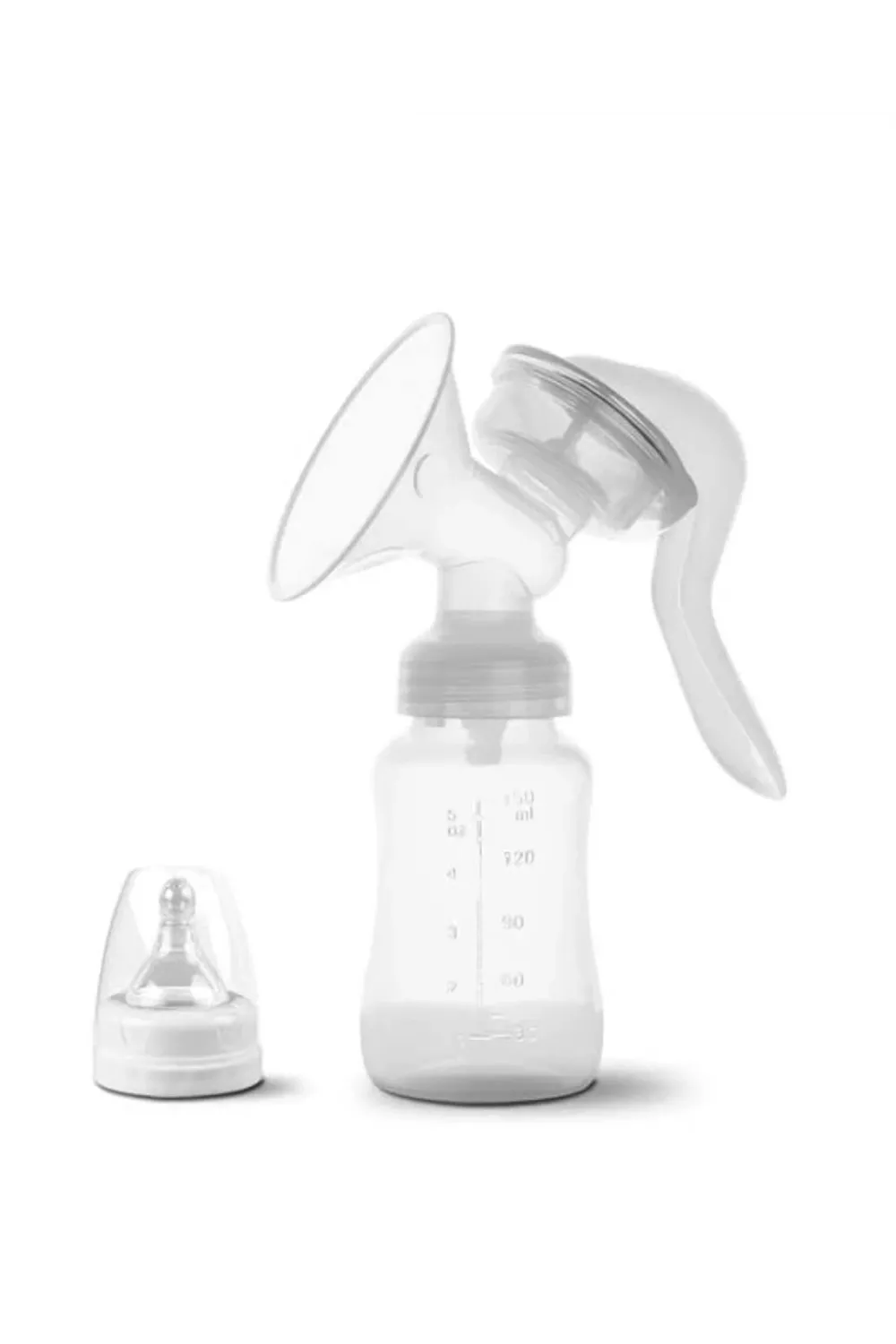 Bpa İçermez Manuel Anne Sütü Pompası Biberon Başlıklı Ergonomik