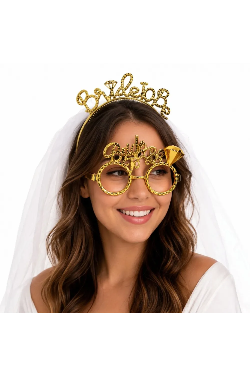 Bride To Be Gold Taç ve Parti Gözlüğü Seti