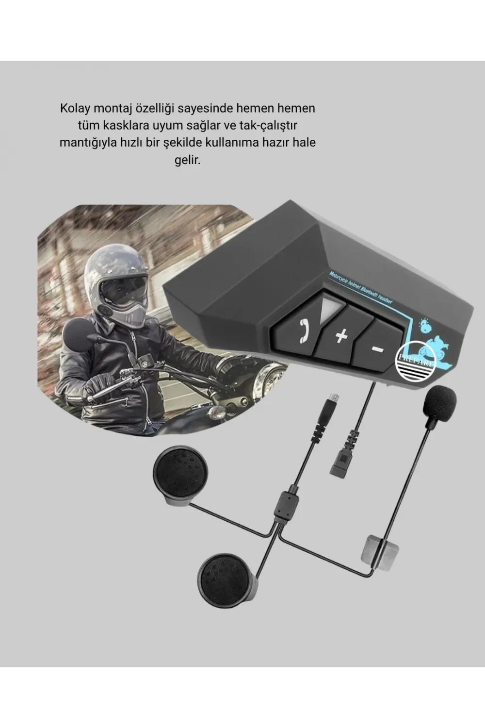 Bt22 Kask Bluetooth Kulaklık 5.0 Gürültü Engelleyici Ve Eller Serbest Kullanım