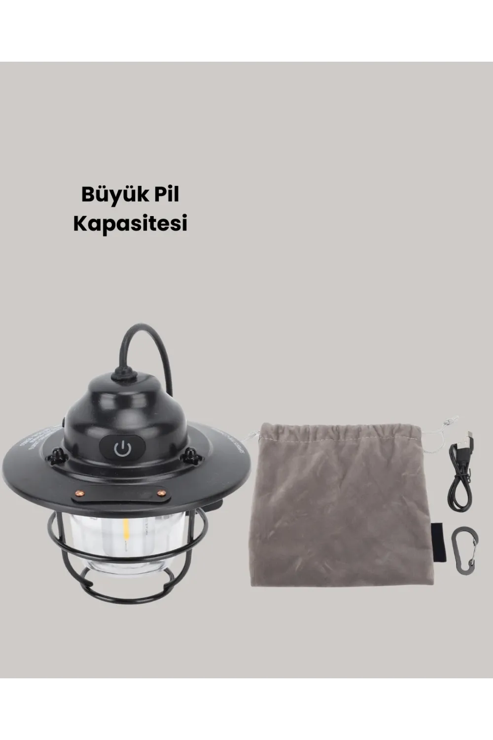 Çam Kozalağı Şekilli Retro Kamp Gece Lambası