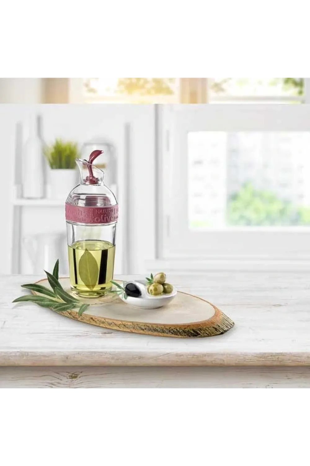 Cam Yağdanlık Fresh Ölçülü Yağ Şişesi Yağdanlık