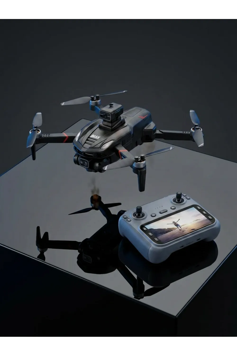 Canlı Görüntü Aktarımlı Çift Kameralı Uzaktan Kumandalı Drone