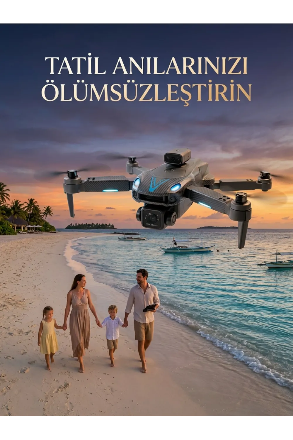 Canlı Görüntü Aktarımlı Katlanabilir Kamera Dron