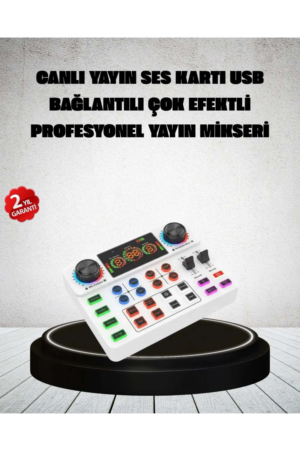 Canlı Yayın Ve Karaoke İçin Profesyonel Ses Kartı Bluetooth Destekli