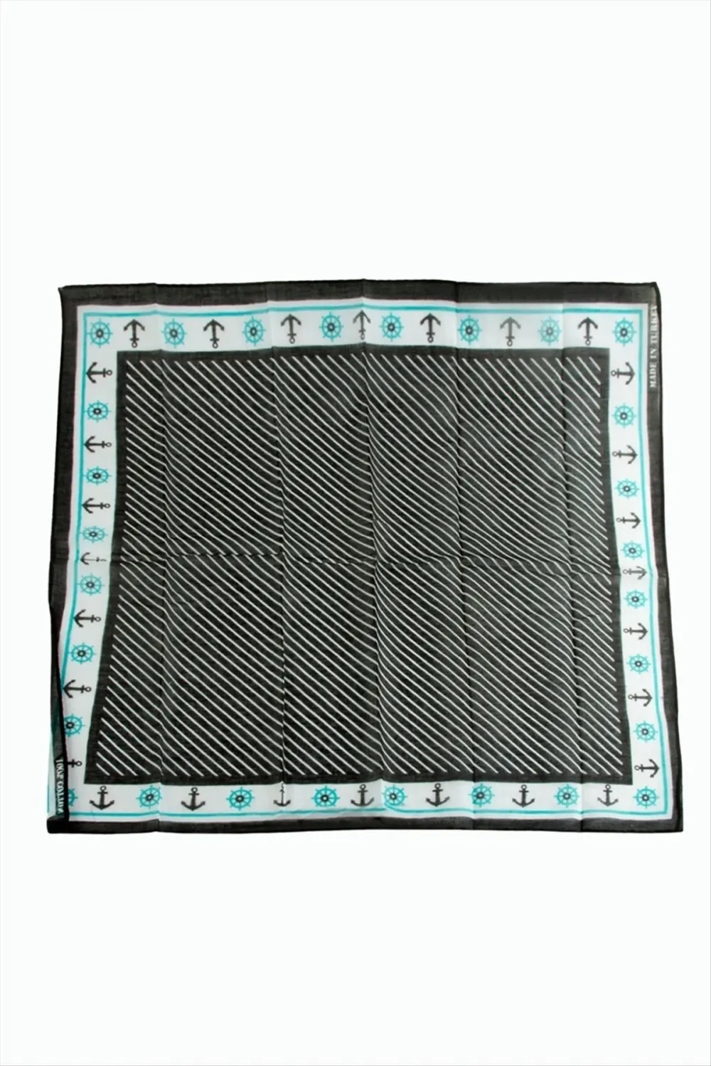 Çapa Dümen Desenli Bandana 50*50