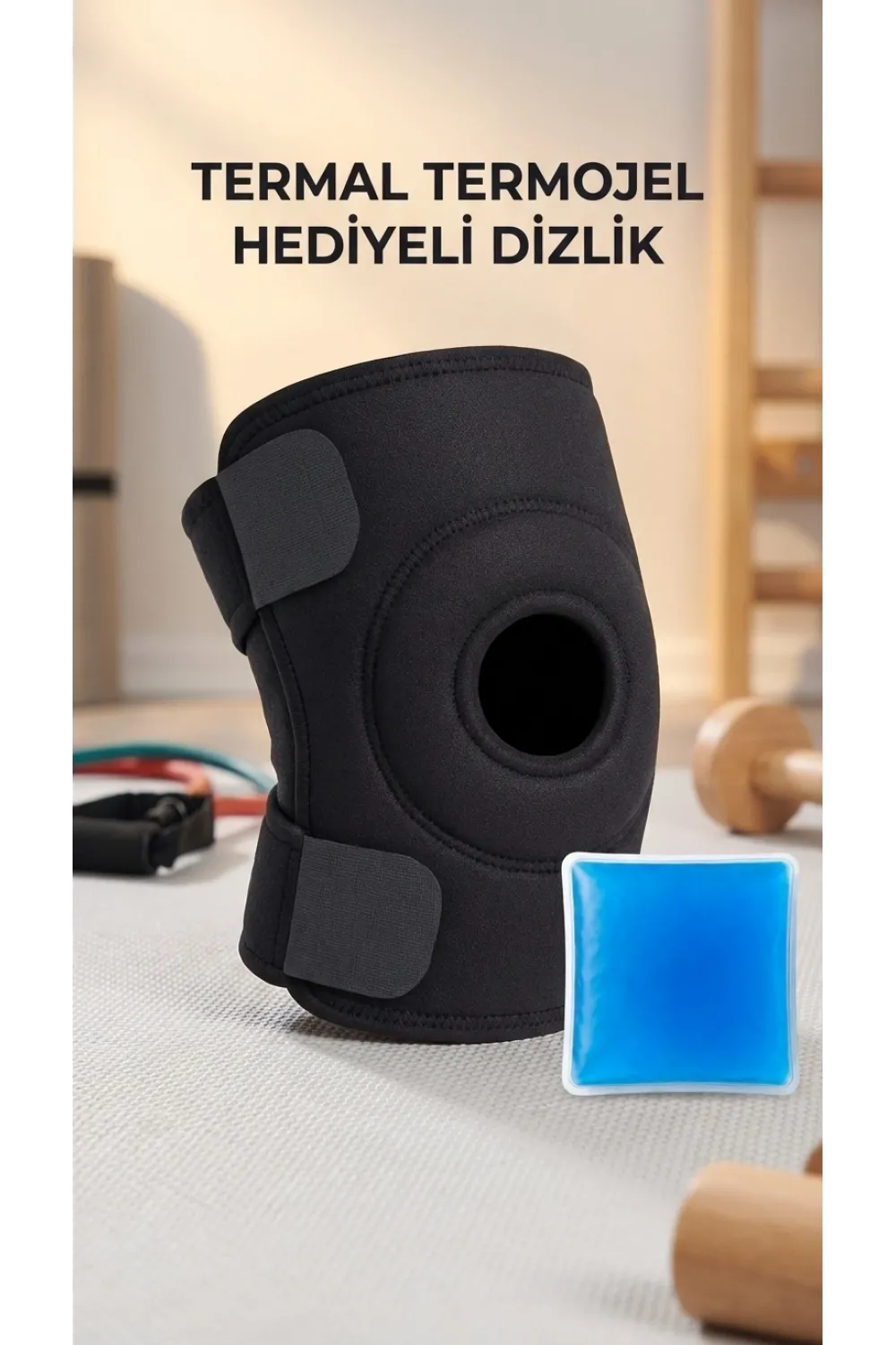 Çapraz Bağ Destekli Diz Korsesi Menisküs Ağrısı İçin Termojelli Dizlik