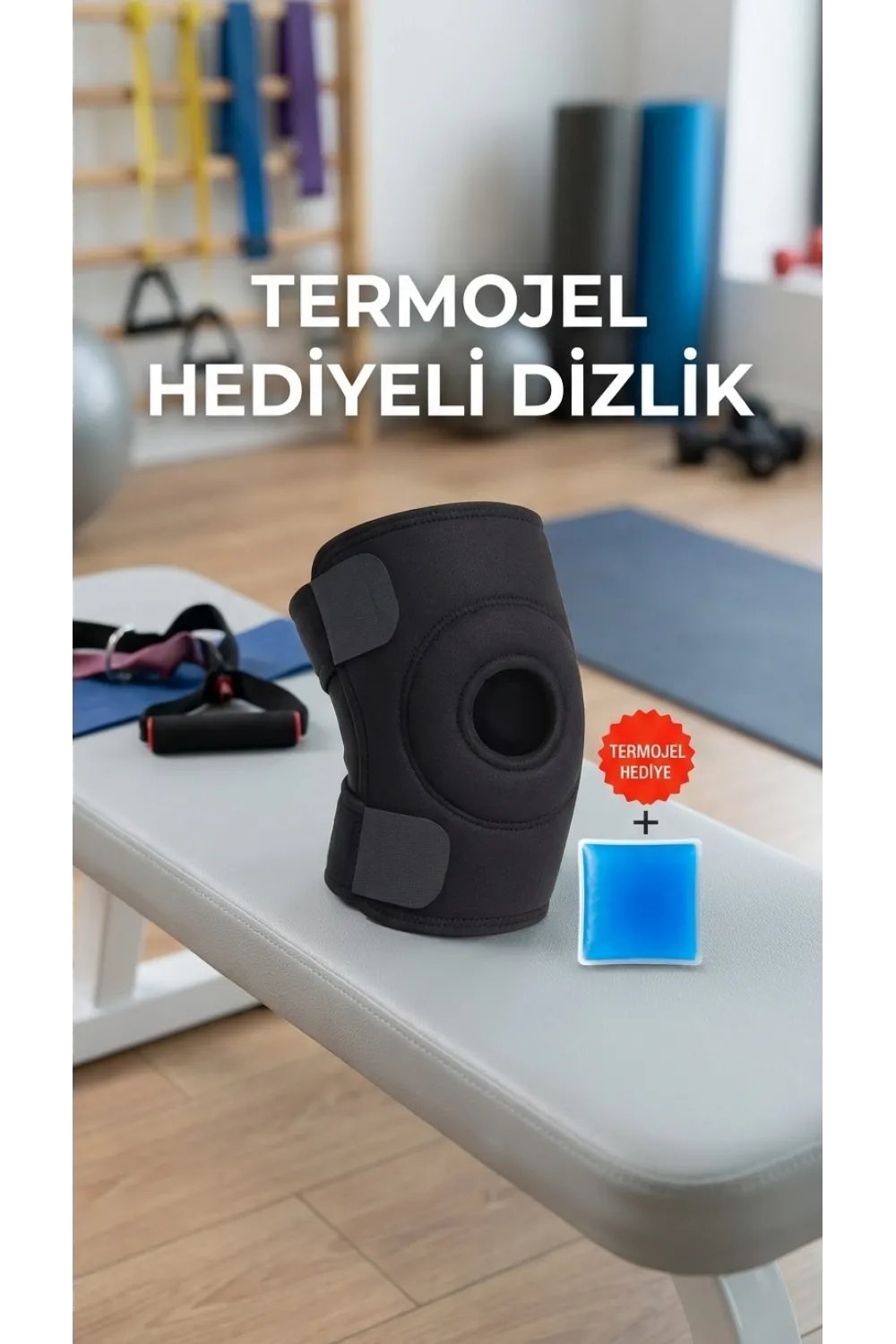 Çapraz Bağ Destekli Diz Korsesi Menisküs Sporcu Kullanımı Termojel Hediyeli