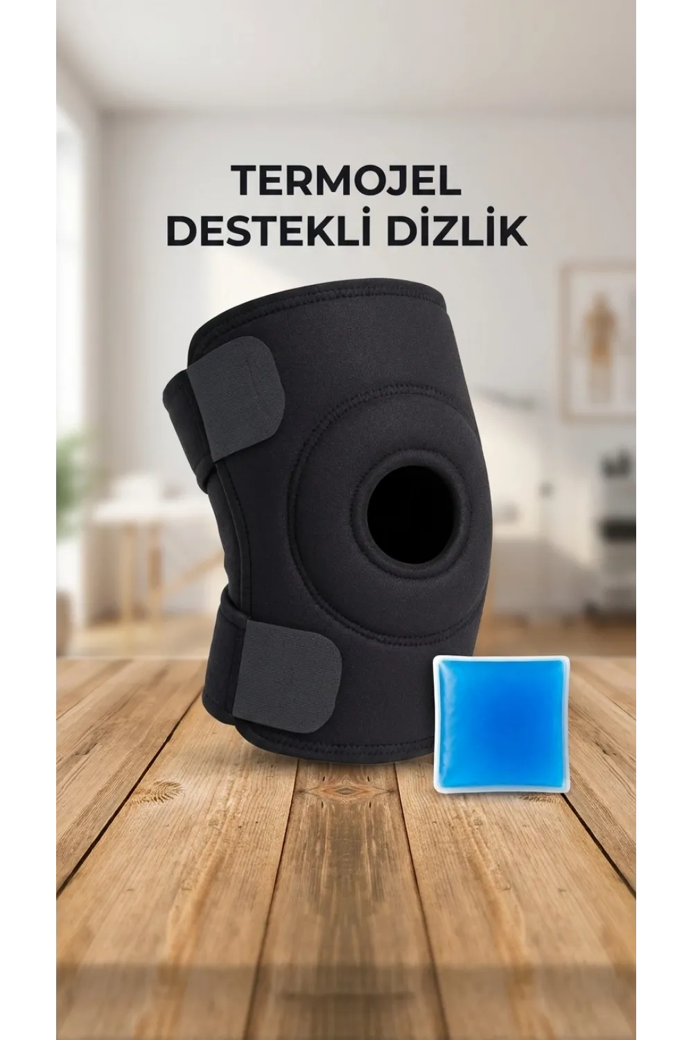 Çapraz Bağ Destekli Ortopedik Diz Korsesi Menisküs Dizlik Termojel Hediyeli