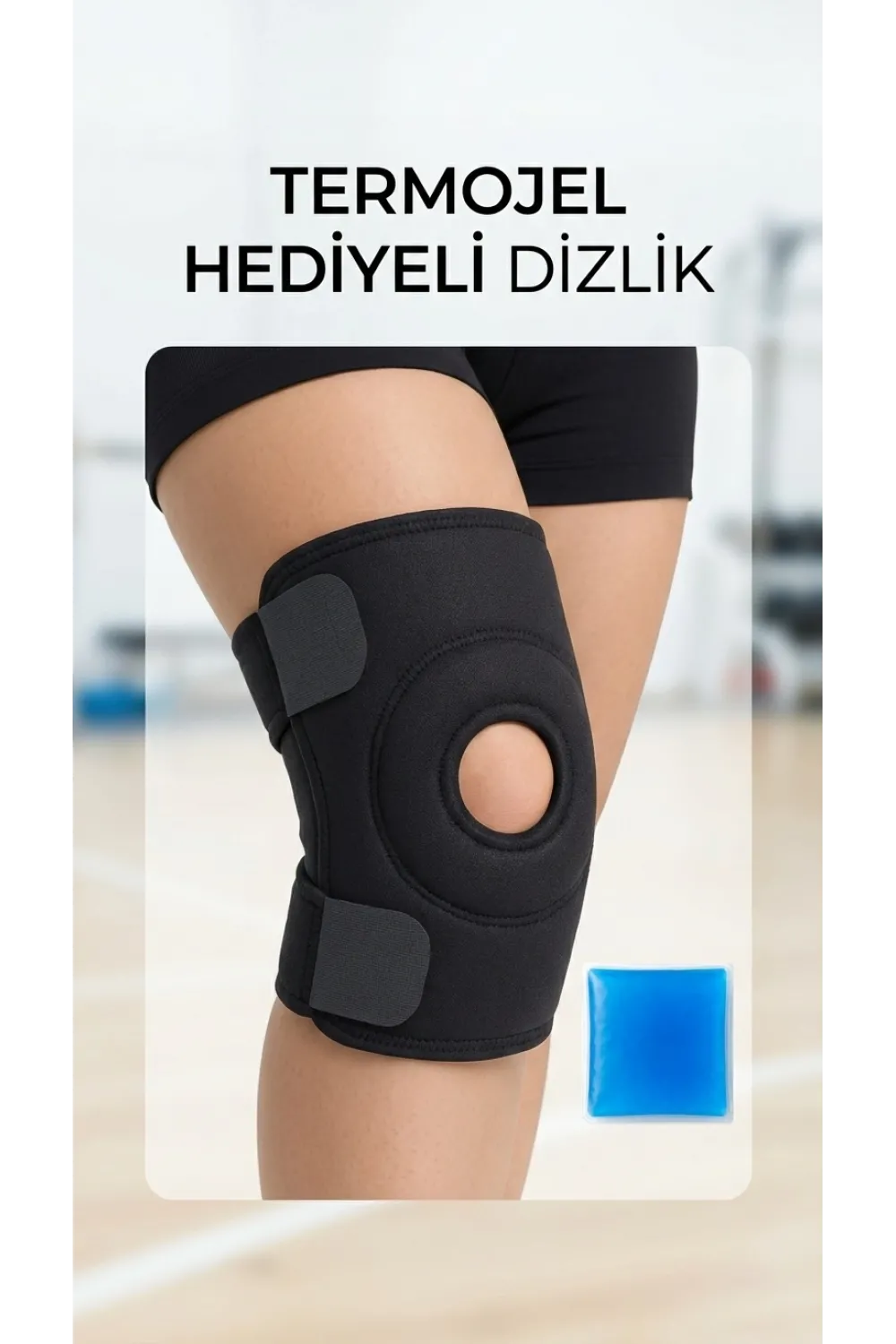 Çapraz Bağ Destekli Sporcu Diz Korsesi Termojel Hediyeli