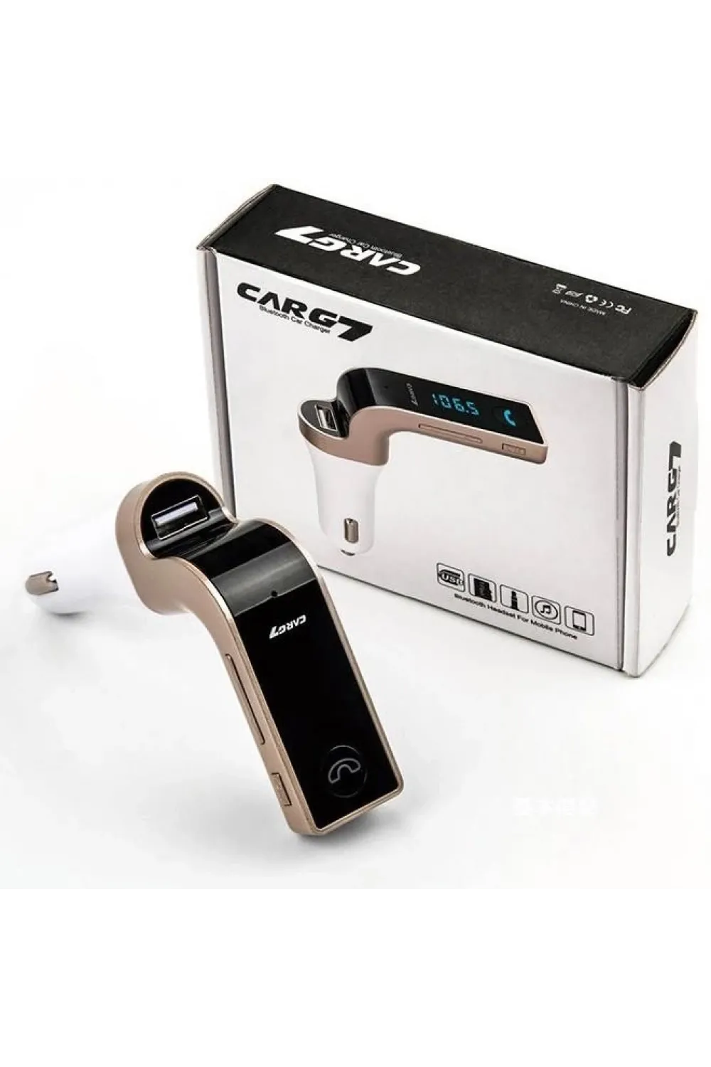 Carg7 Bluetooth Araç Fm Transmitter Usb Girişli