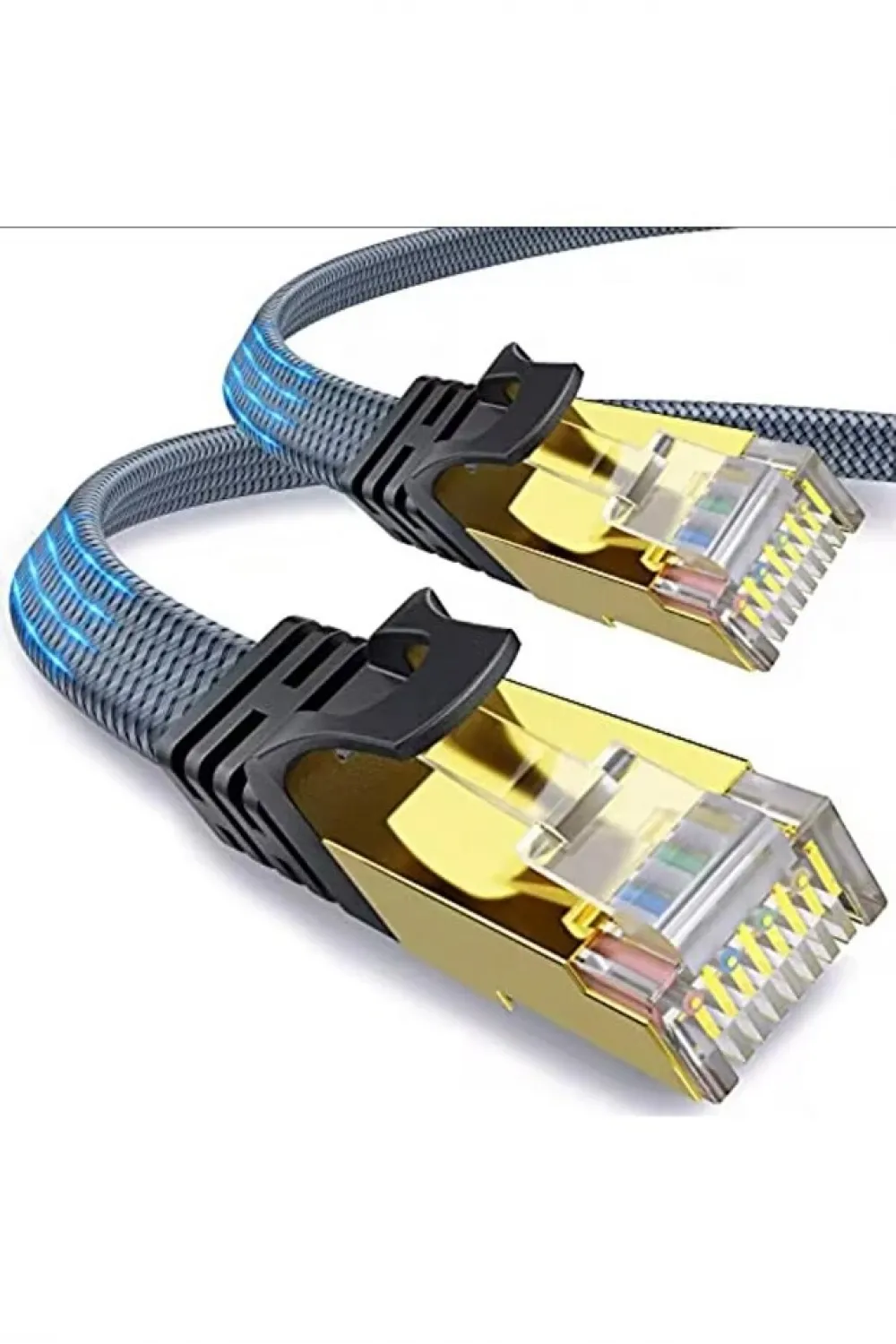 Cat 8 LAN Kablosu –Ethernet Kablosu Örgü Kaplama, Yüksek Hızlı (2 METRE)