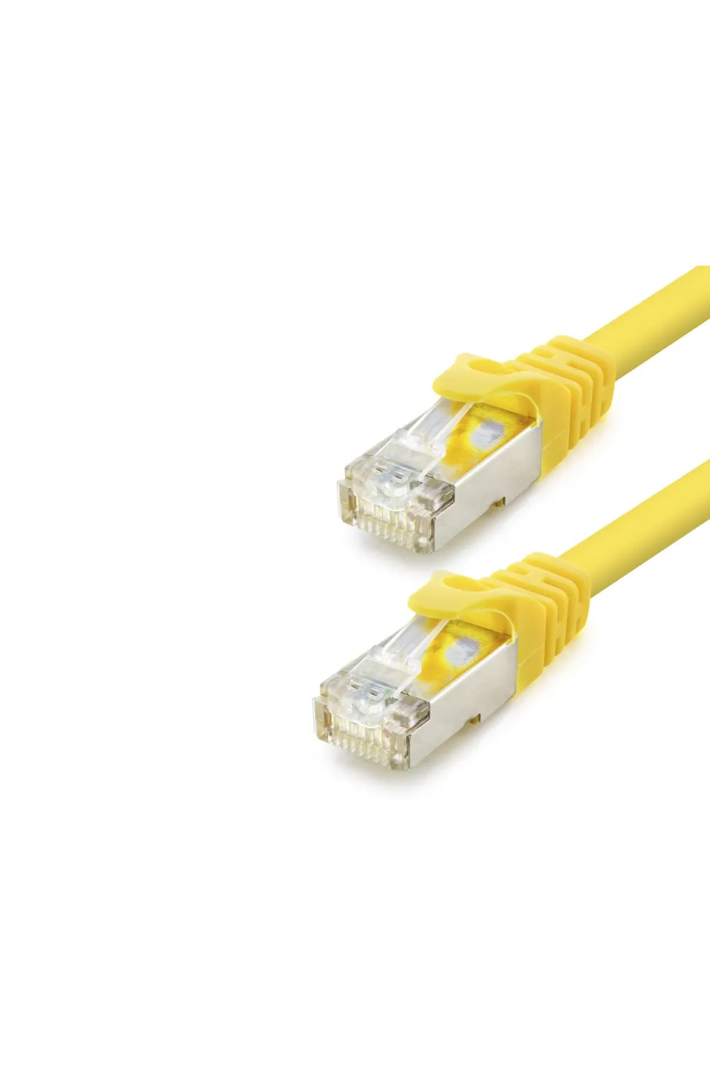 Cat7 Ethernet Patch Kablosu 10 Gbps 600 Mhz 60 Cm - Sarı HDX5102