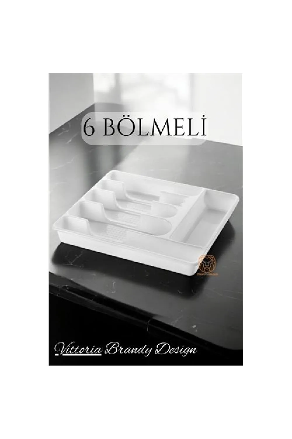 Çekmece İçi Kaşıklık Kepçelik 6 Gözlü BEYAZ 720906