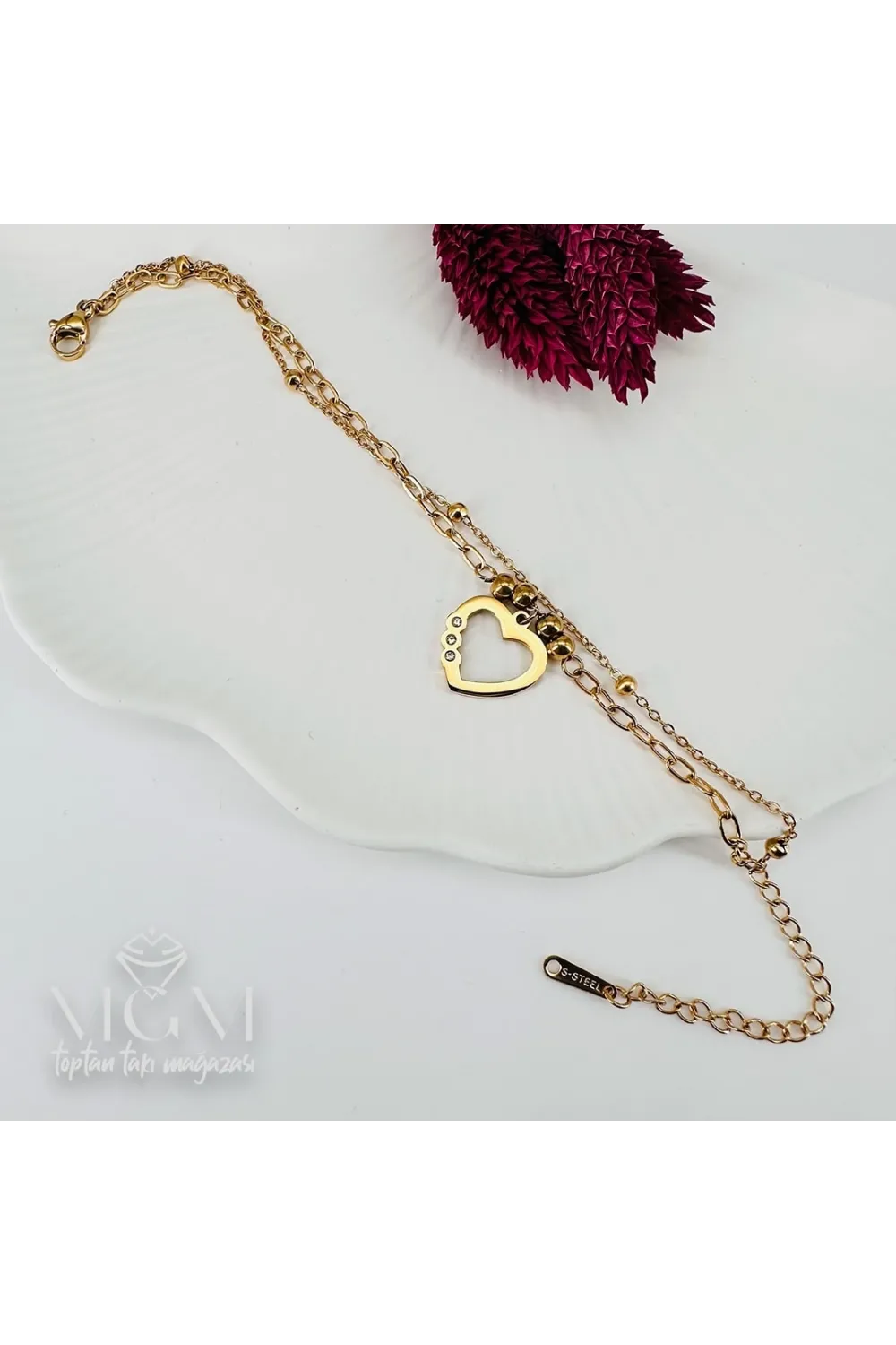 Çelik Bileklikler 16+5 Cm Uzatma Payı - Kbl0082