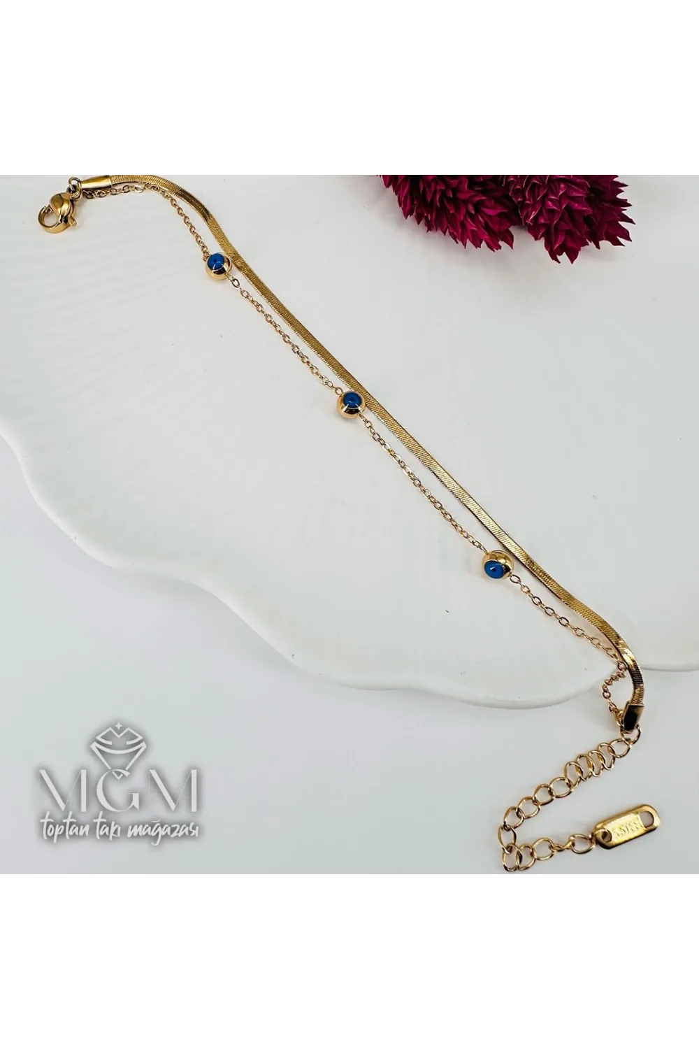Çelik Bileklikler 16+5 Cm Uzatma Payı - Kbl0096