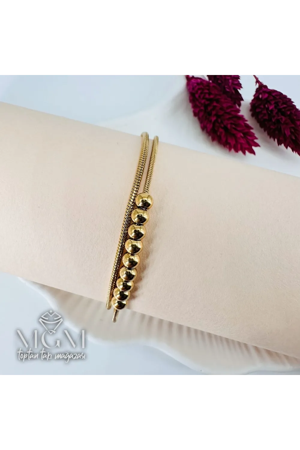 Çelik Bileklikler 17+5 Cm Uzatma Payı - IEG0120