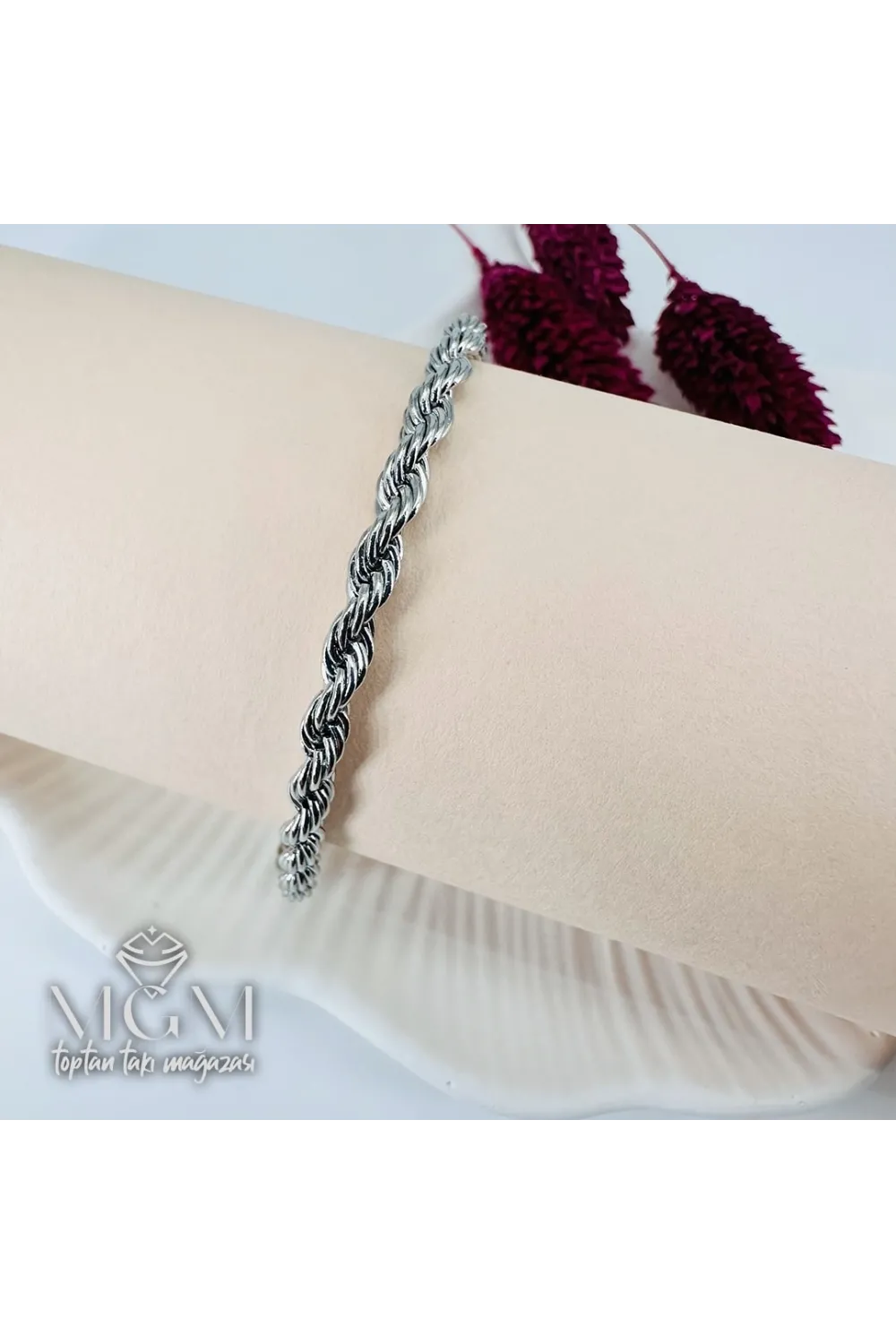 Çelik Burgu Bileklik 3 Mm - Kbl0117