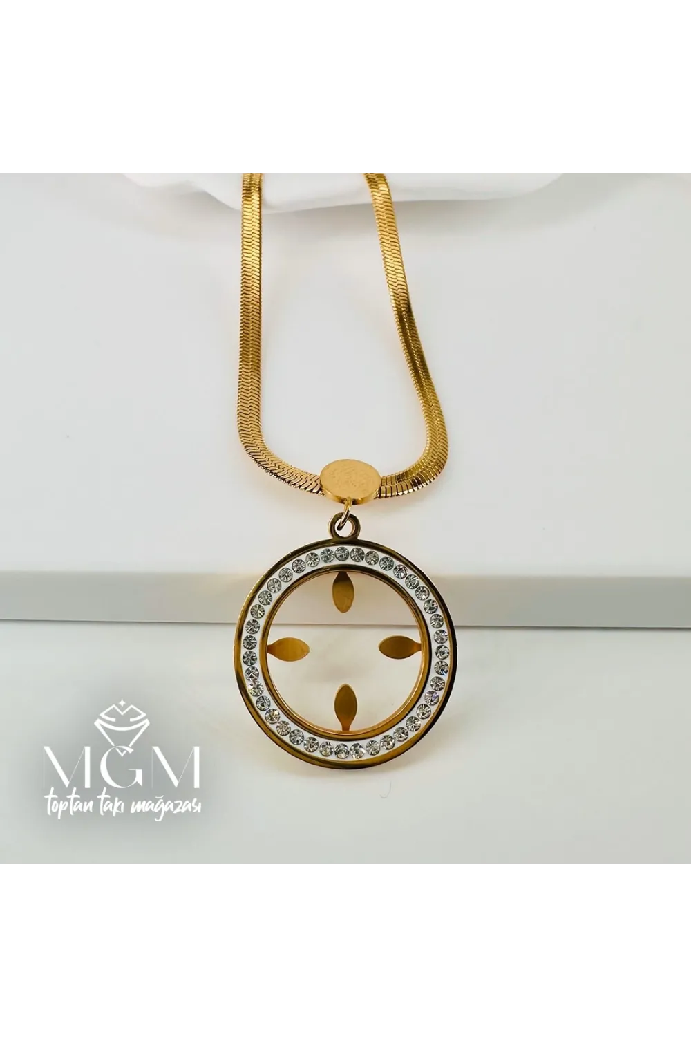 Çelik Çelik Kolye 40+5 Cm - Kl0198