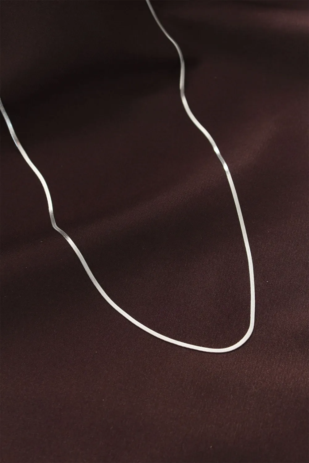 ietaks™ Çelik Gümüş Renk 60 cm İnce İtalyan Zincir Kolye