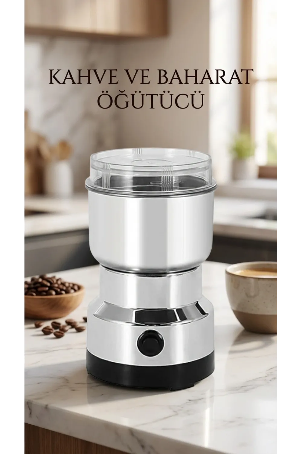 Çelik Kahve Ve Baharat Öğütücü Makine, Ayarlanabilir Öğütme