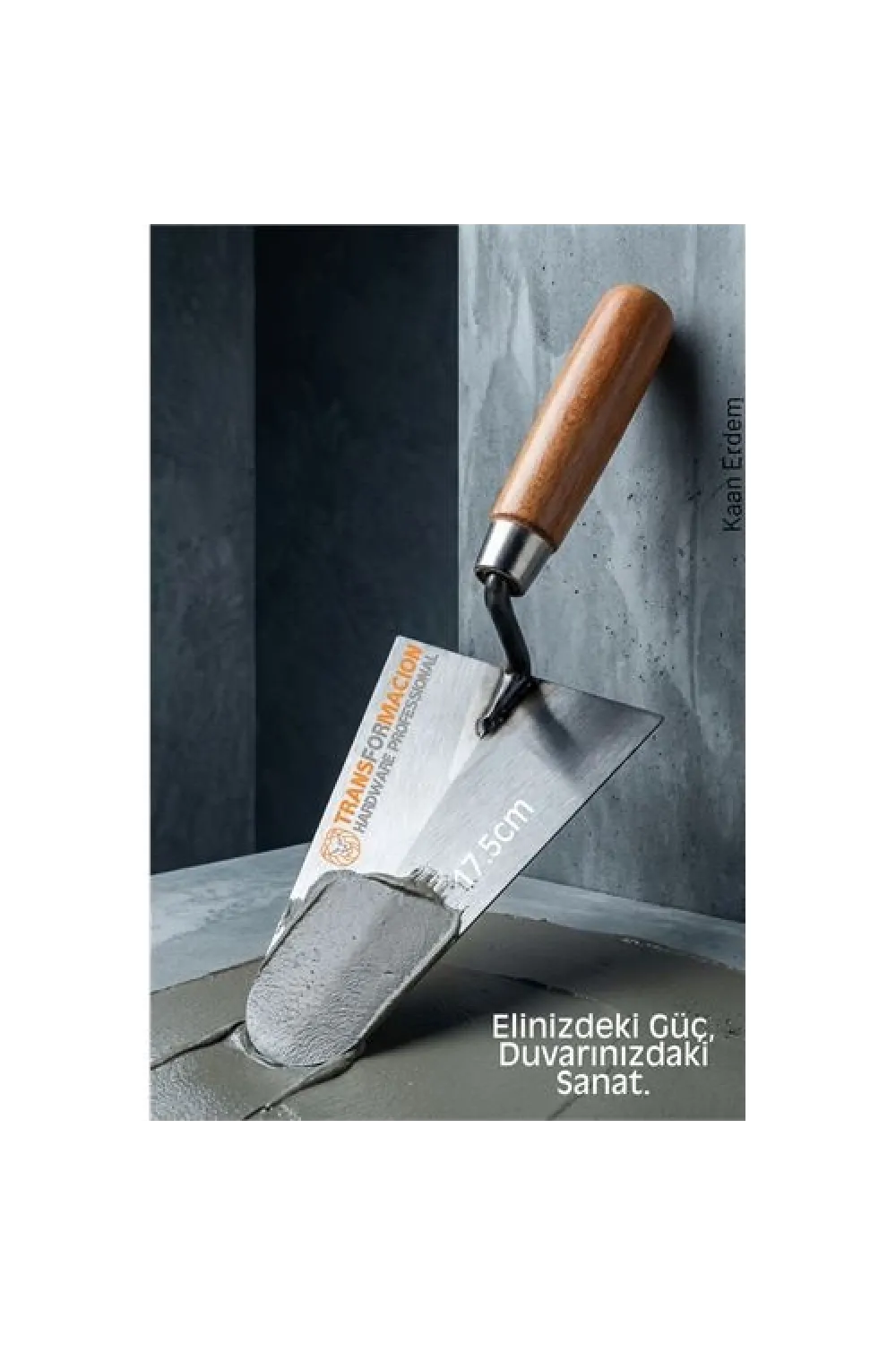 Çelik Sıvacı Malası 17.5 cm - Ultra Dayanıklı Ergonomik Saplı Premium Mala