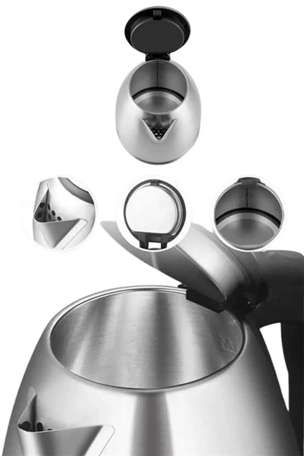 Çelik Su Isıtıcı Kettle Dayanıklı Paslanmaz Çelik Uzun Ömürlü