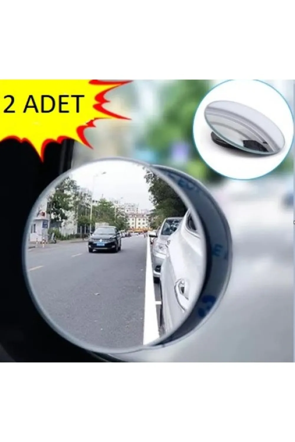 Çerçevesiz  Ayarlanabilir Kör Nokta Aynası 2 li