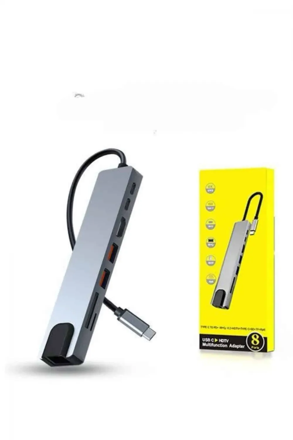 Çevirici Dönüştürücü Adaptör Macbook 3 In 1 Type-c To Hdmı Usb 3.0