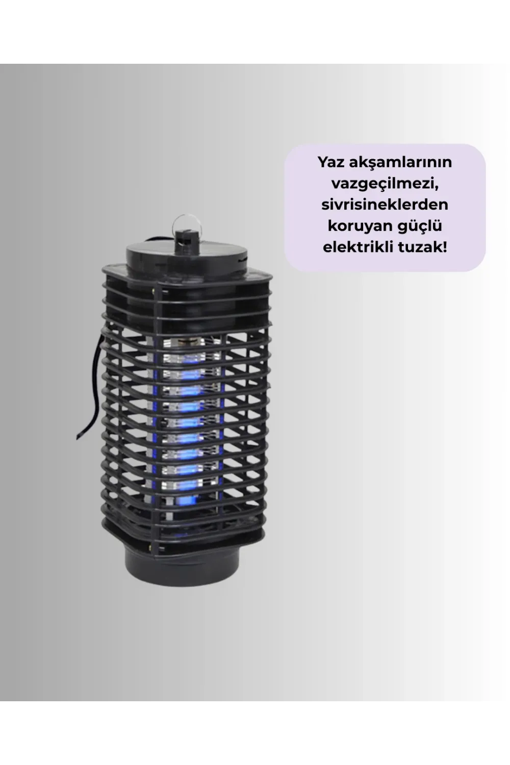 Çevre Dostu Elektrikli Sivrisinek Öldürücü Lamba – 50m² Etki Alanı