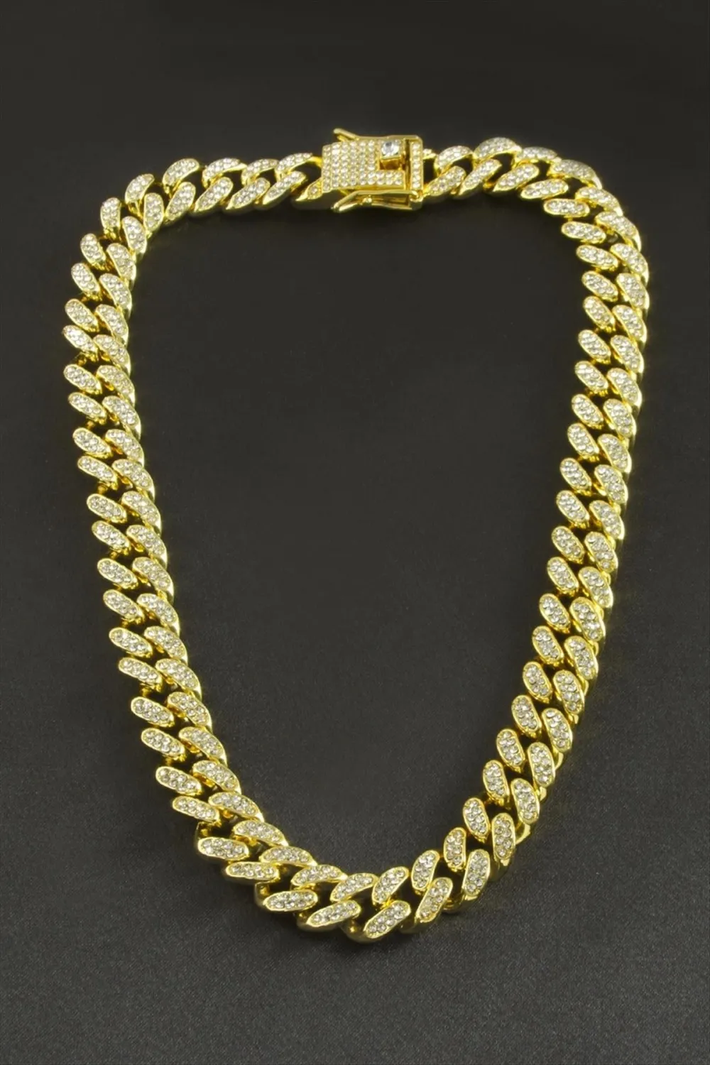 Chain Zirkon Taşlı Lüks Çelik Kolye