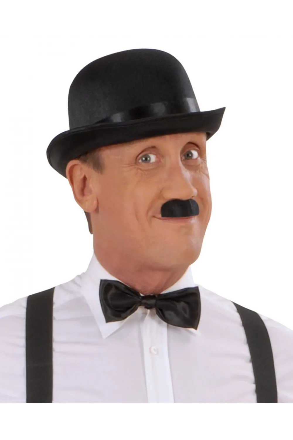 Charlie Chaplin Stil Yetişkin Şapkası – Siyah Melon Parti Şapkası