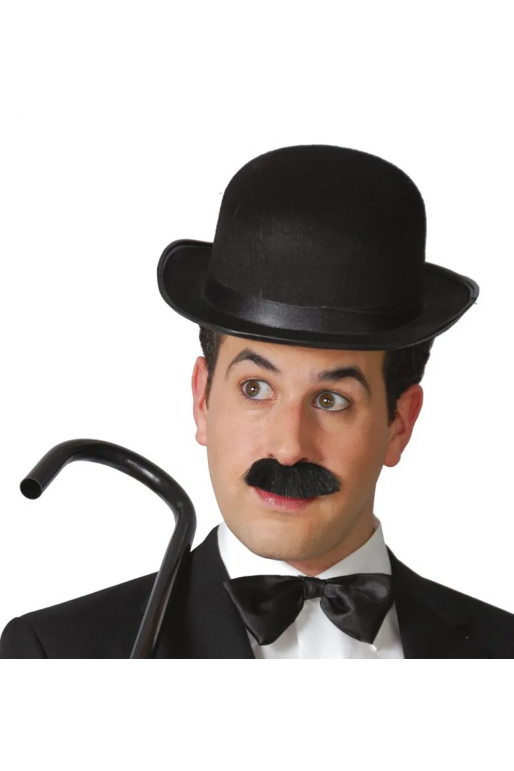 Charlie Chaplin Stil Yetişkin Şapkası – Siyah Melon Parti Şapkası