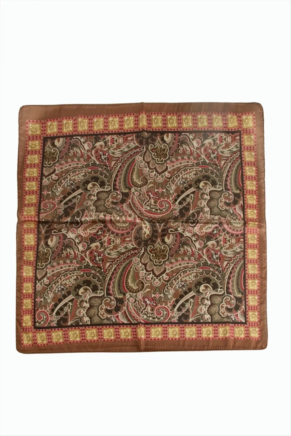 Çiçek Desenli Zr Şifon Fular 50*50 cm