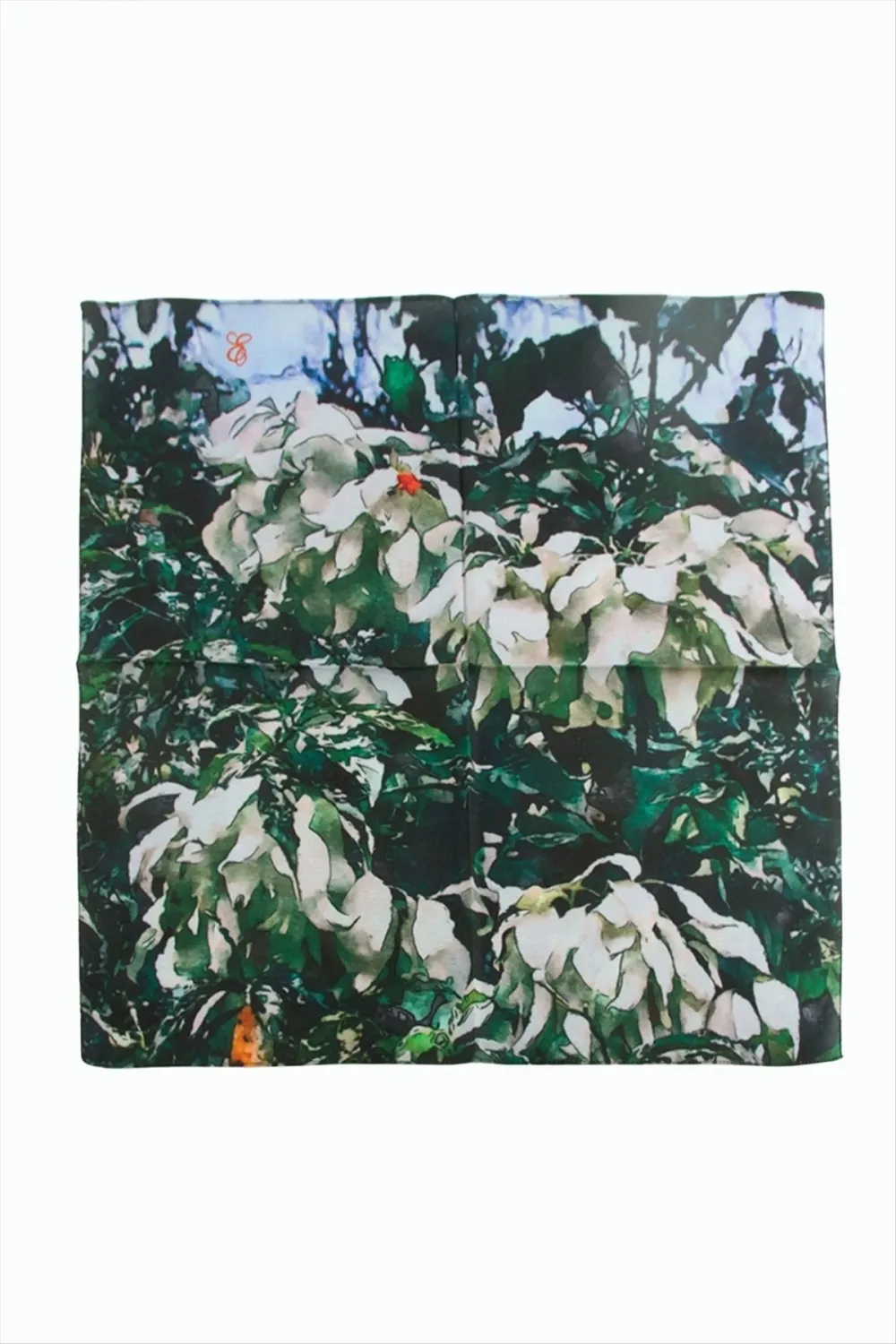 Çiçek Desenli Zr Şifon Fular 50*50 cm