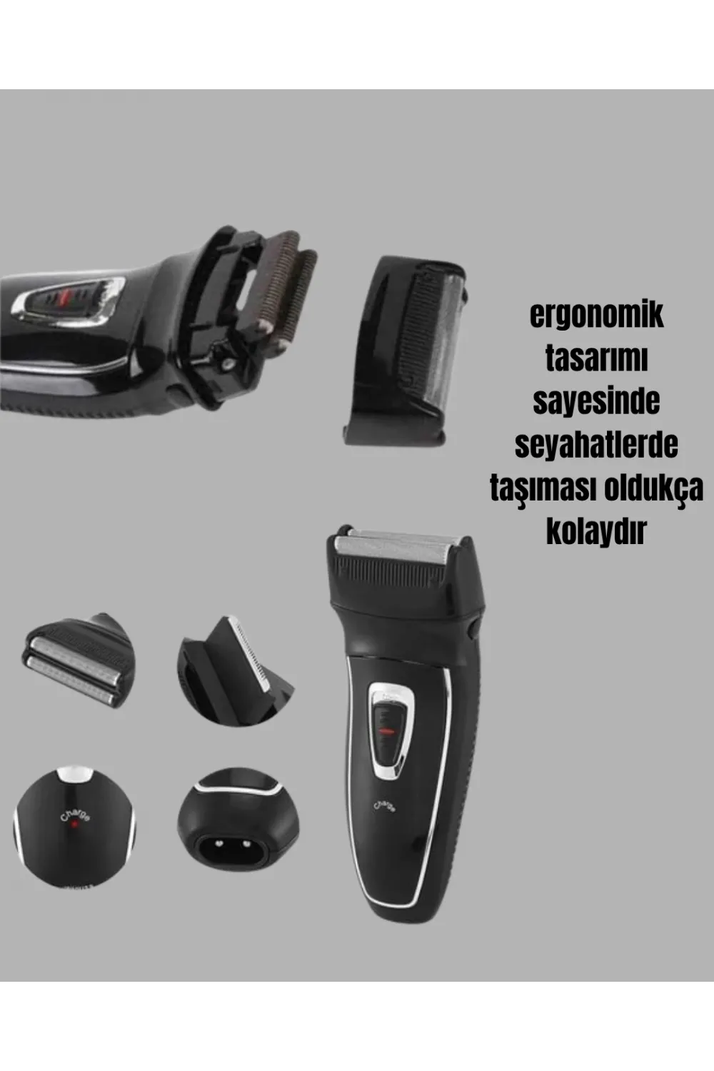 Çift Başlıklı Taşınabilir Tıraş Cihazı