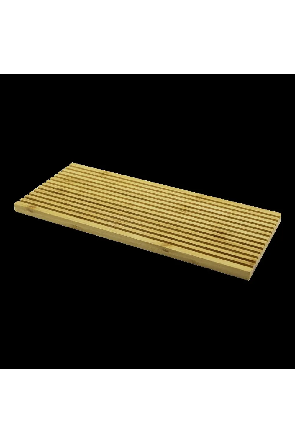 Çift Taraflı Ahşap Bambu Sunum Tepsisi 17x39 cm
