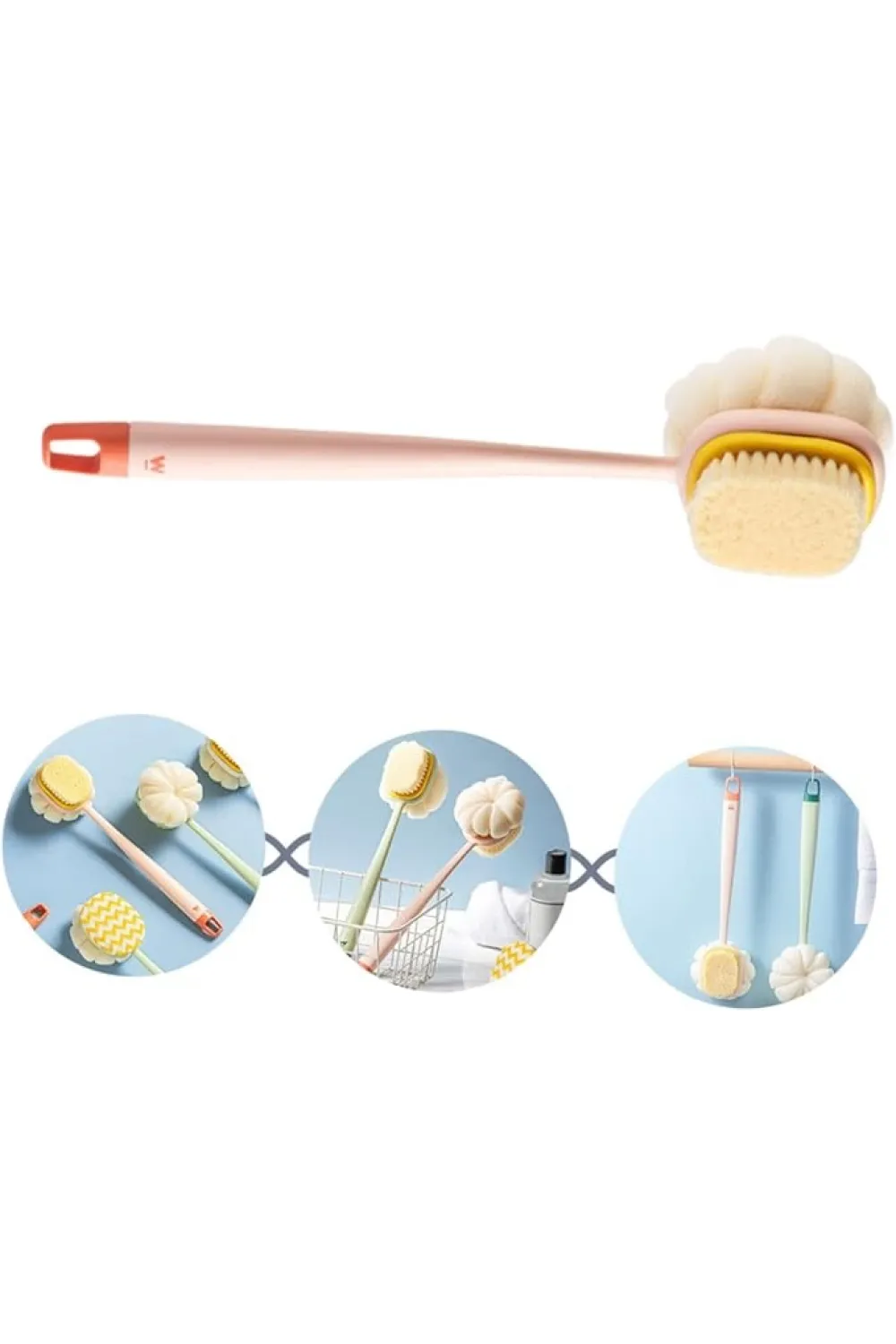 Çift Taraflı Banyo Duş Fırçası