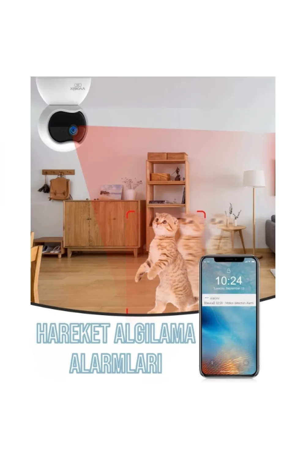 Çift Taraflı Ses Özellikli Wi-Fi Kamera