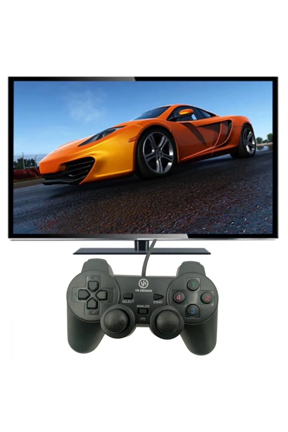 Çift Titreşimli Usb Kablolu Oyun Kolu Pc Uyumlu Vibration Gamepad